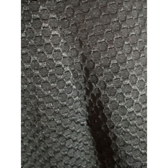 Kay Unger Black Dress 8 Silk Cocktail Party Short Sleeve Textured - Picture 5 of 9